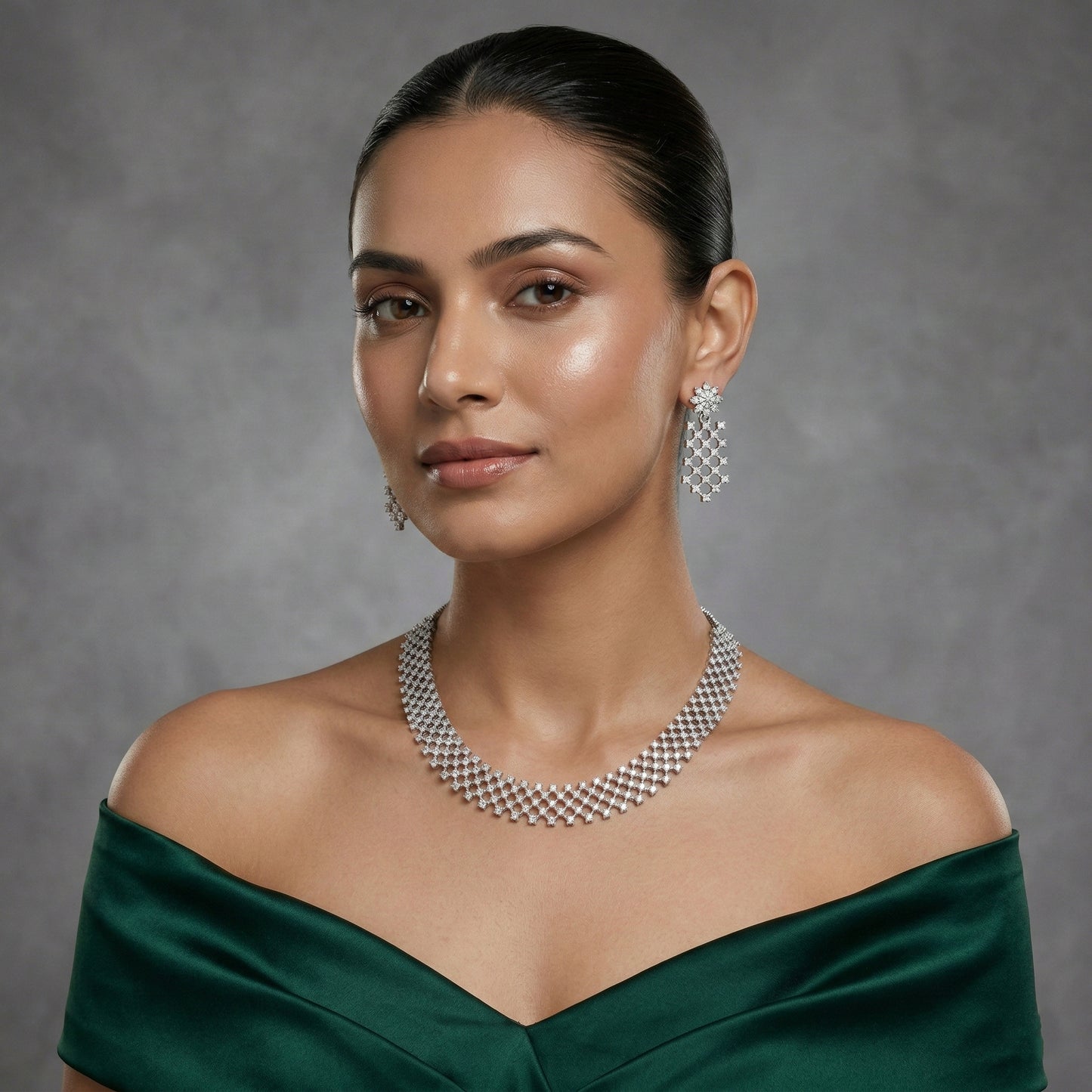 Arctic Lattice Royale Necklace Set
