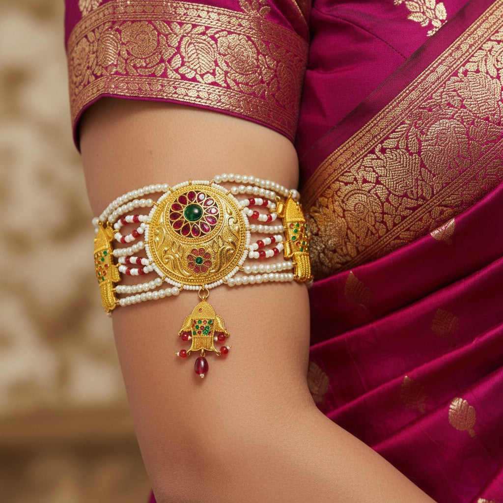 Rajputana Pearl Armlet (Bajuband)
