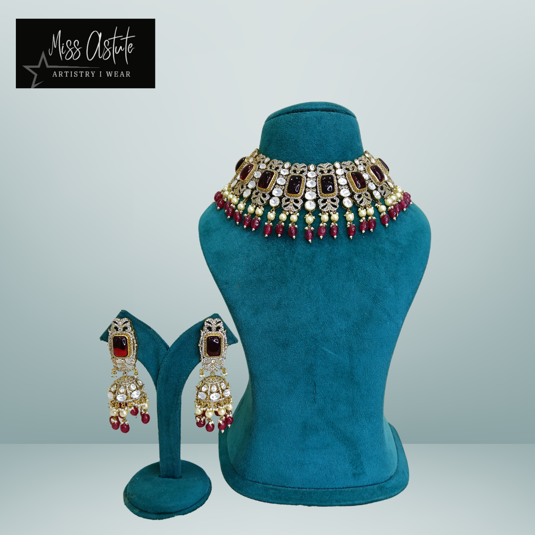 Mughal Inspired Kundan Choker Set