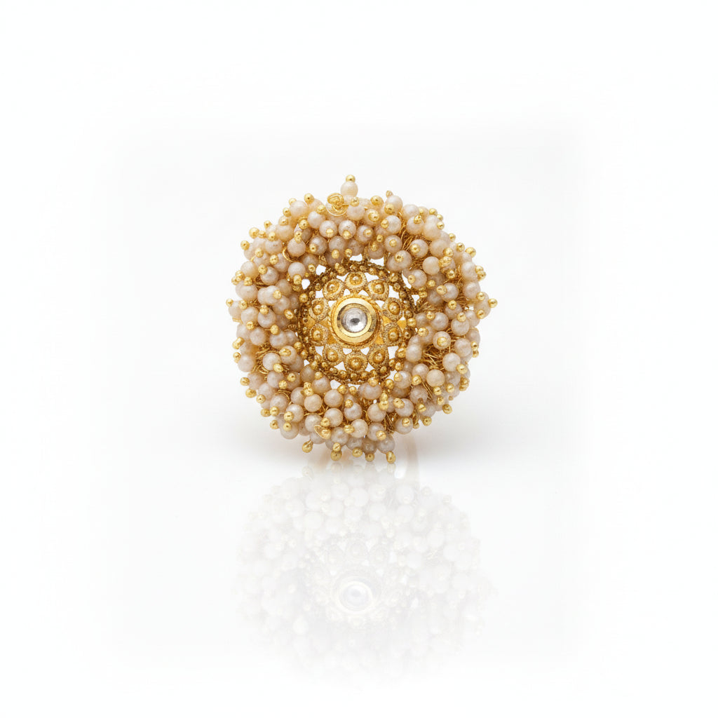 Vaidehi Pearl Cluster Ring