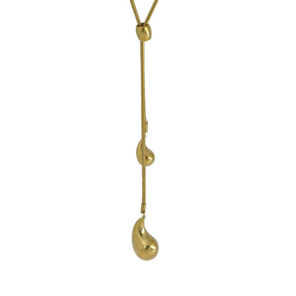 Golden Drip Y Necklace