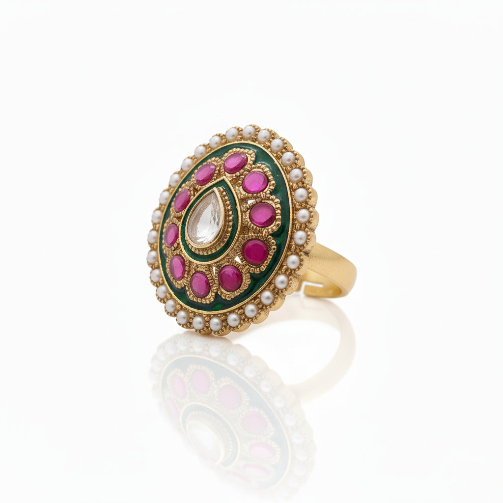 Rasika Rajwada Polki Ring