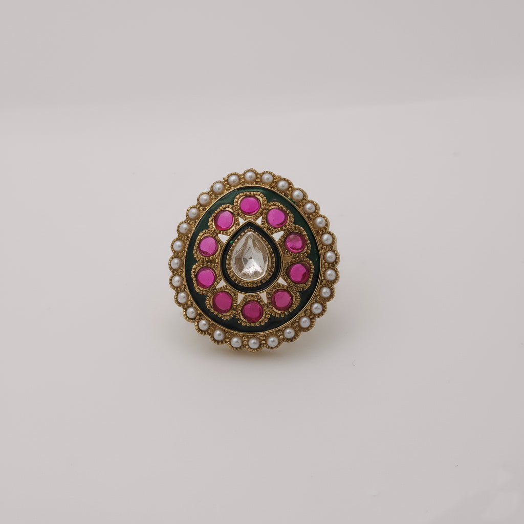 Rasika Rajwada Polki Ring