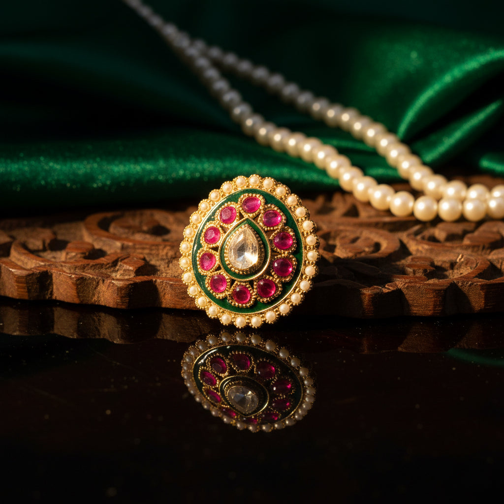 Rasika Rajwada Polki Ring
