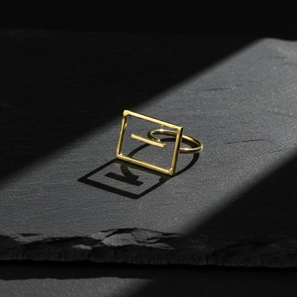 Golden Maze Brass Ring