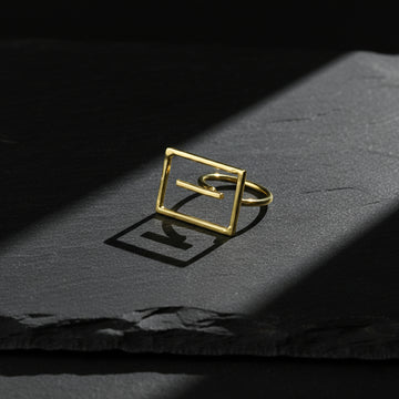 Golden Maze Brass Ring