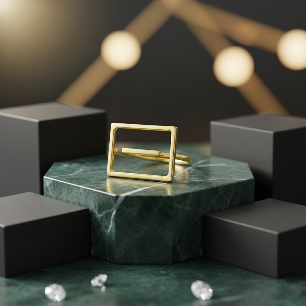 Golden Maze Brass Ring