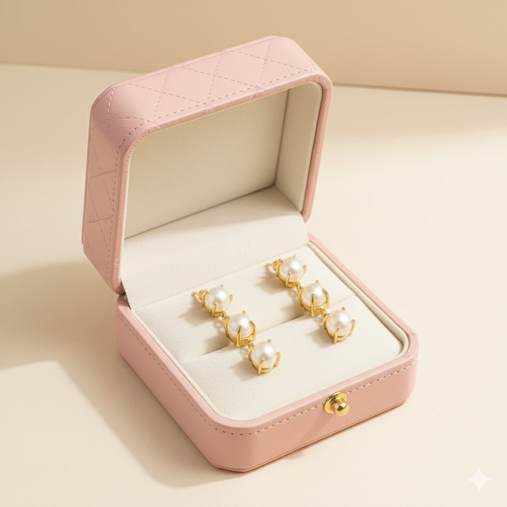 Pearl Cascade Drop Earrings