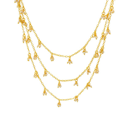 Riwaayat Strings – Triple Layer Pearl Haar