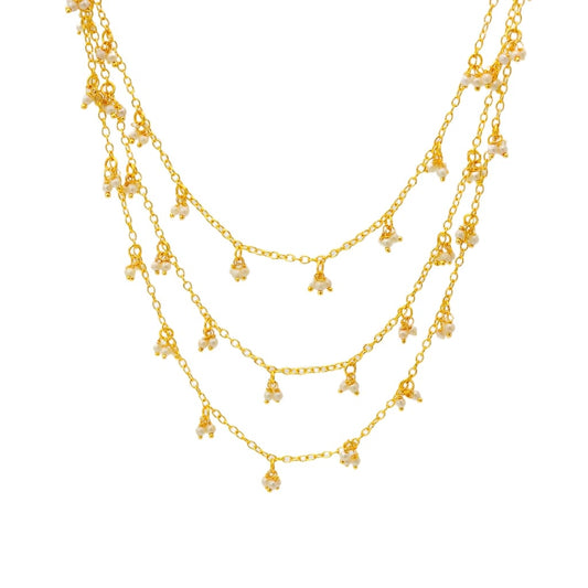 Riwaayat Strings – Triple Layer Pearl Haar
