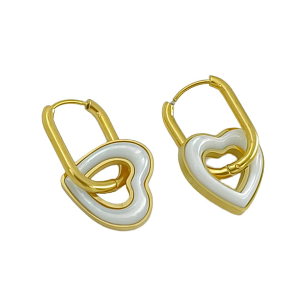 Luna Heart MOP Hoops