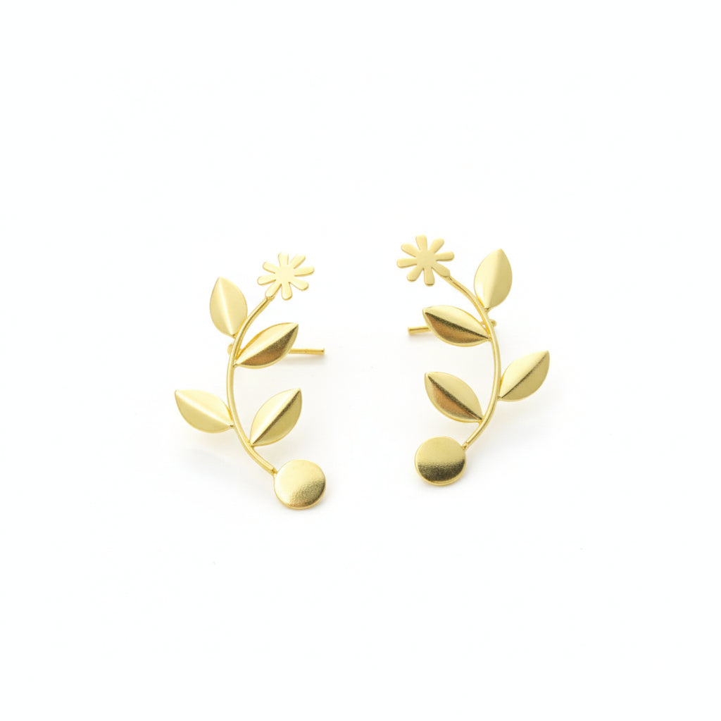 Ziya Leaf Trail Ear Cuff