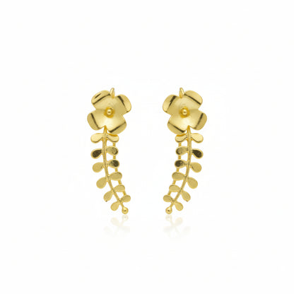 Eira Bloom Brass Ear Cuff
