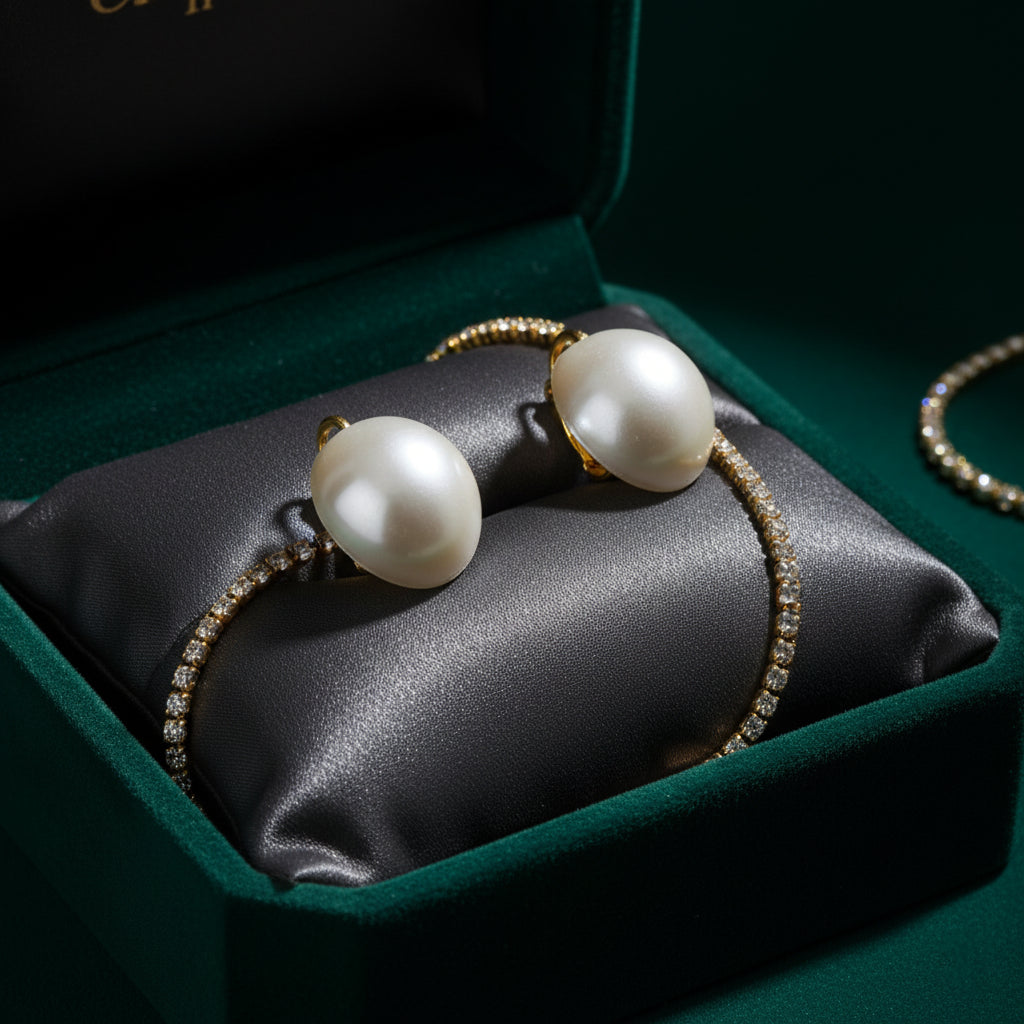 Noor Clip-On Pearl Earrings