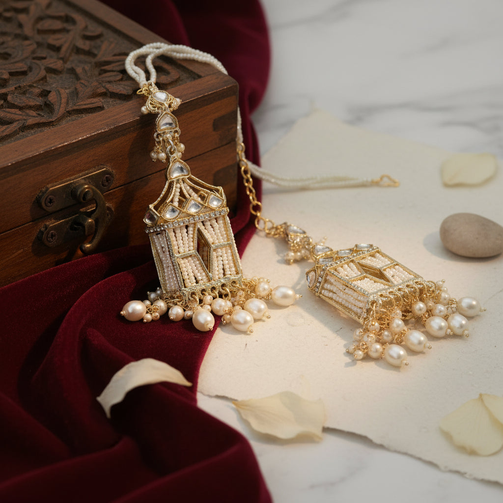 Jharokha Mahal Dangler Earrings