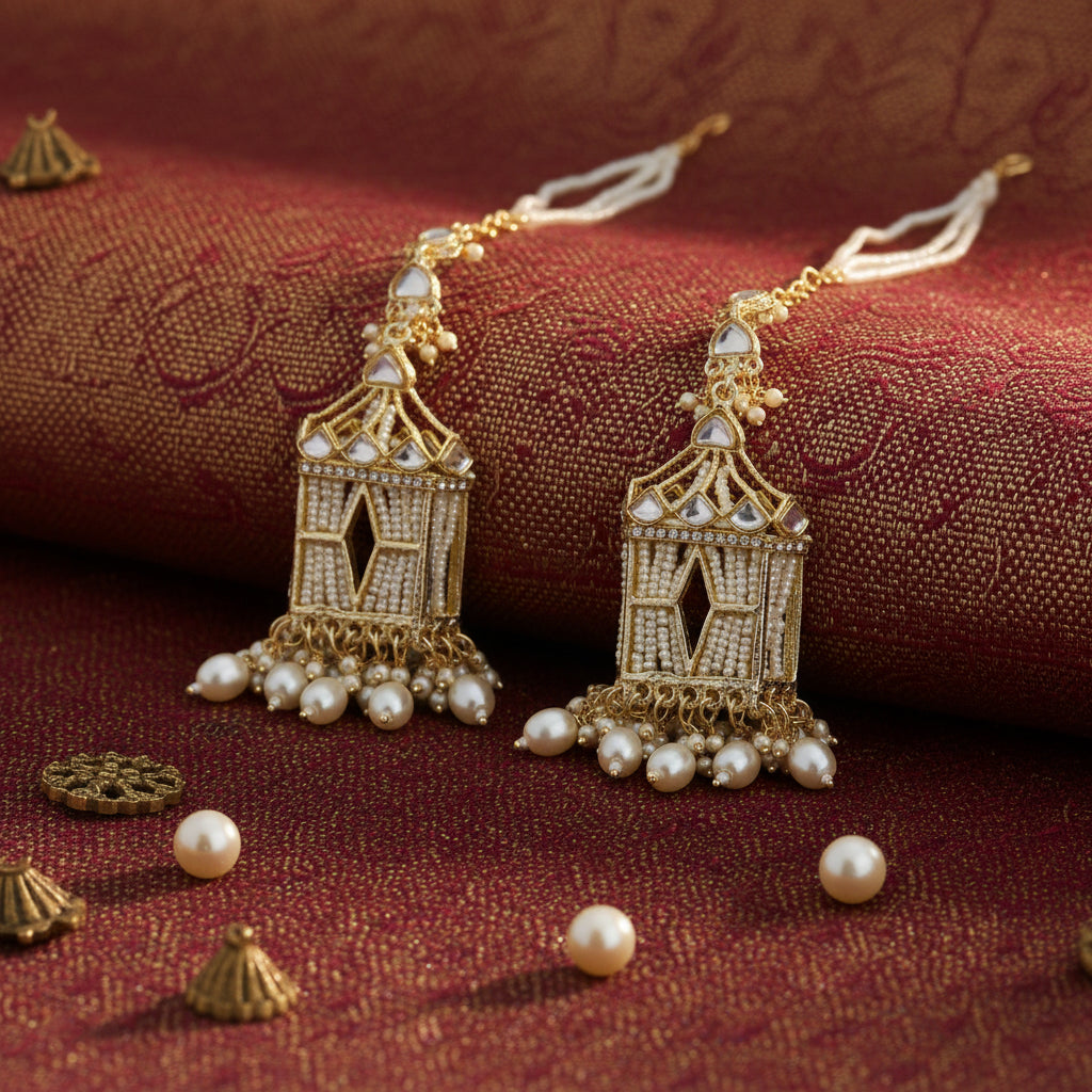Jharokha Mahal Dangler Earrings