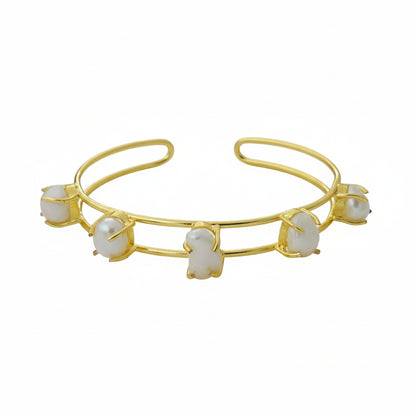 Pearl Halo Linear Cuff