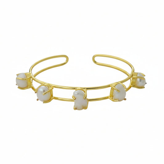 Pearl Halo Linear Cuff