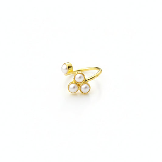 Lustre Bloom Pearl Ring