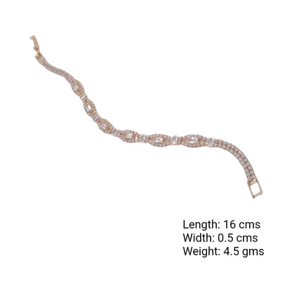 Infinity Sparkle Link Bracelet