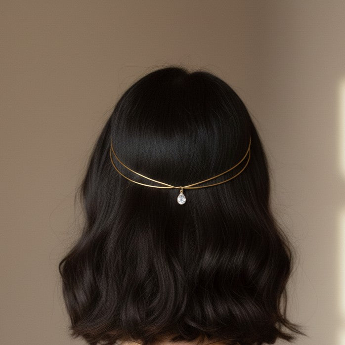 Lunara Drop Celestial Crown (Adjustable)