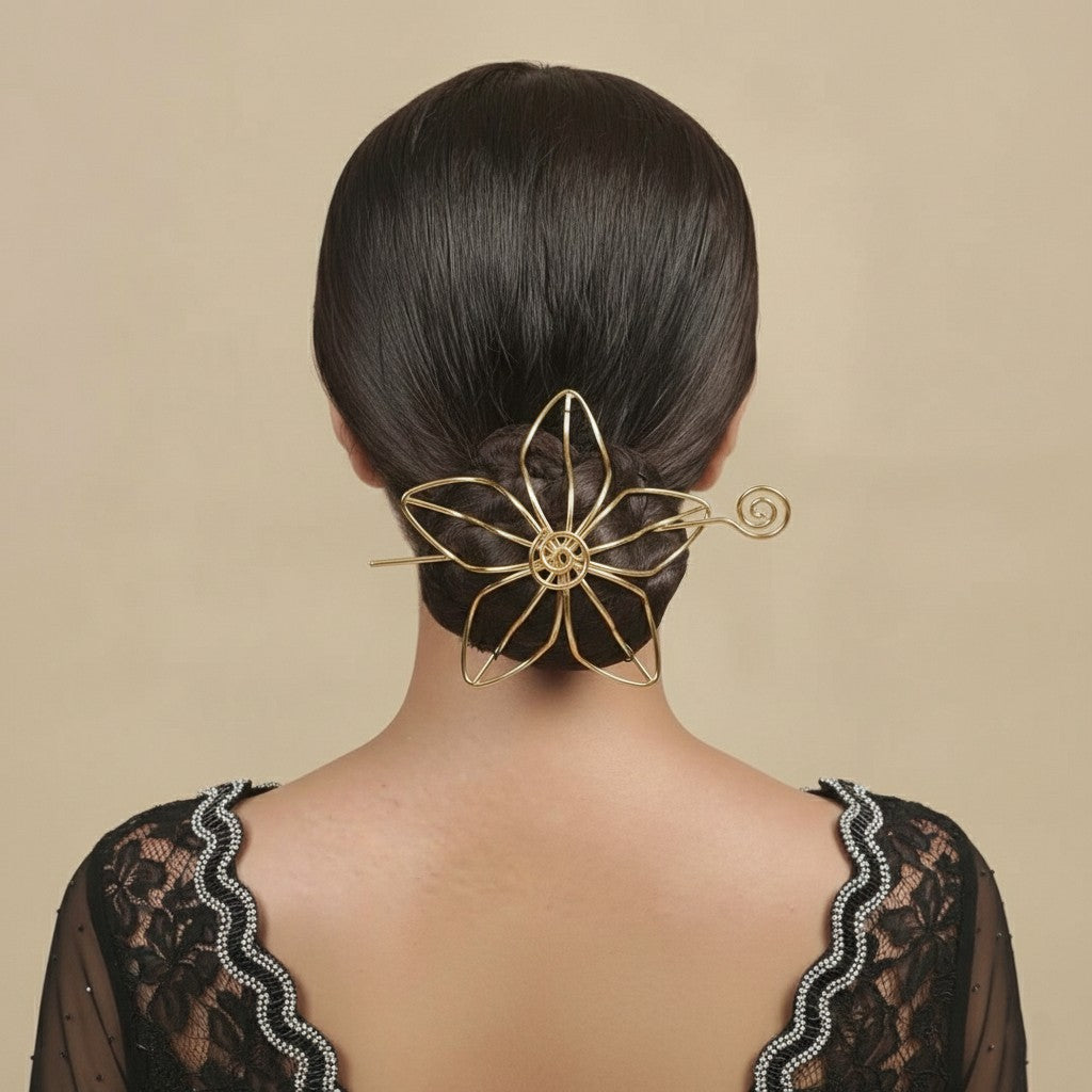 FloraFrame Bun Pin