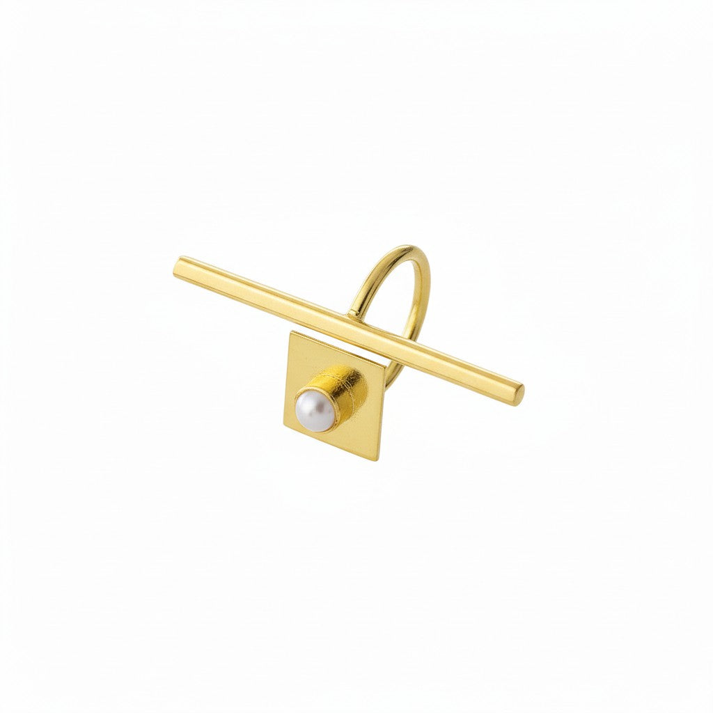 Axis Pearl Statement Ring (Adjustable)