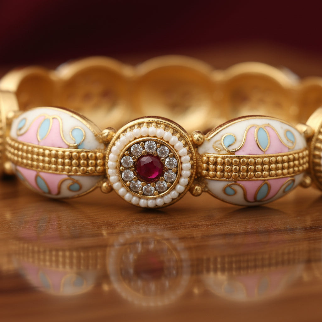 Rajkumari Enamel Brass Bangles