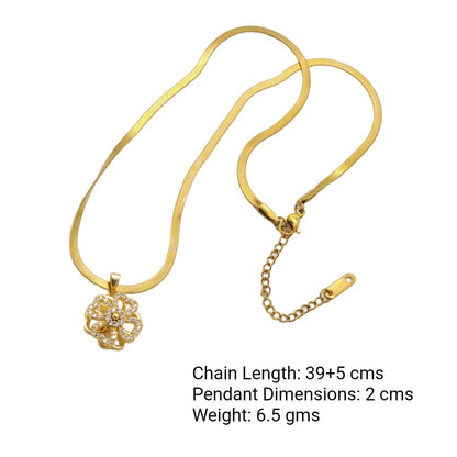 Petal Poise – Open Bloom Necklace