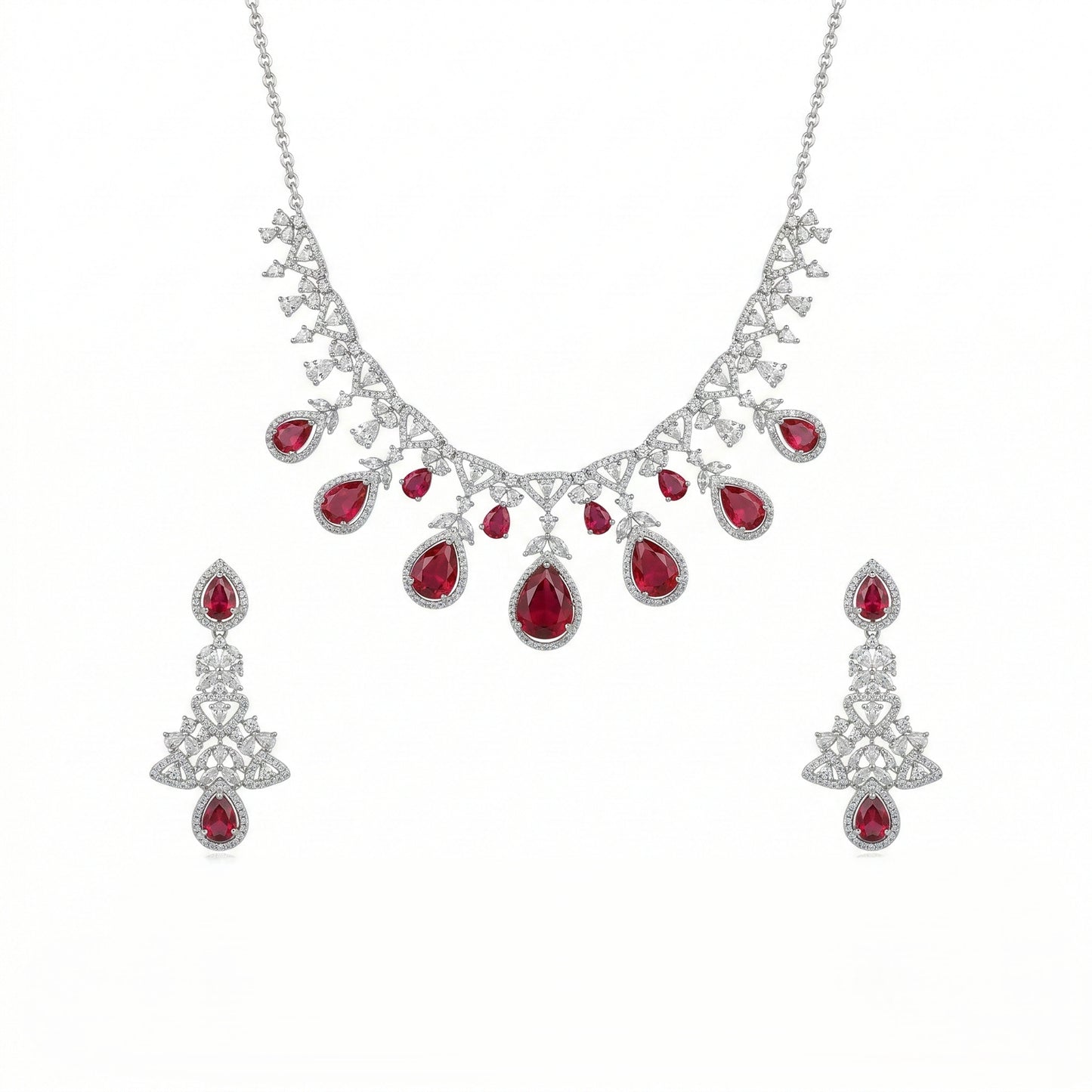 Majestic Vine Drop Necklace Set