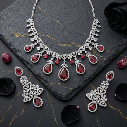Majestic Vine Drop Necklace Set