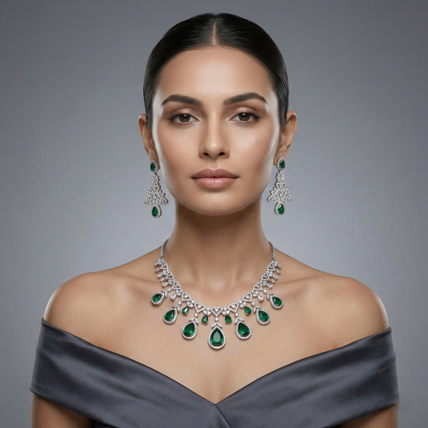 Majestic Vine Drop Necklace Set