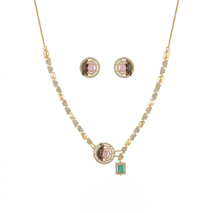 Imperial Orbit Statement Necklace Set