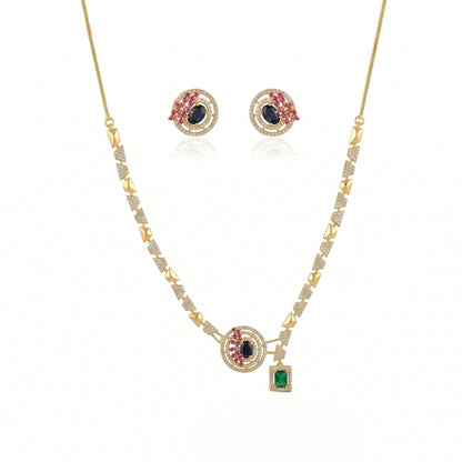 Imperial Orbit Statement Necklace Set