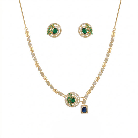 Imperial Orbit Statement Necklace Set