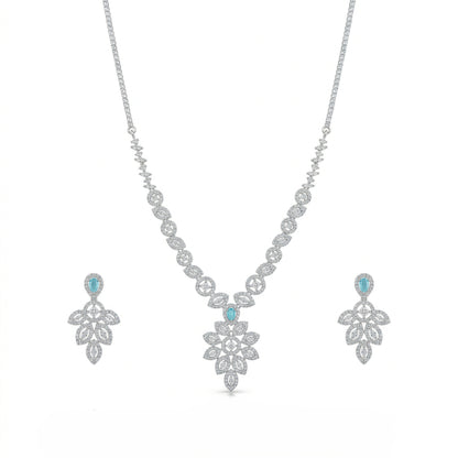 Royal Blossom Pendant Necklace Set