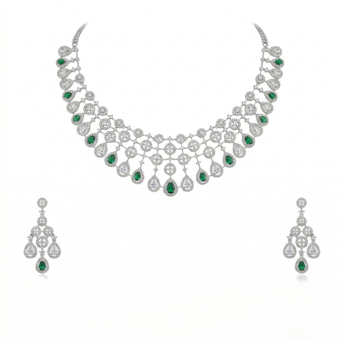 Celestial Lattice Grand Necklace Set