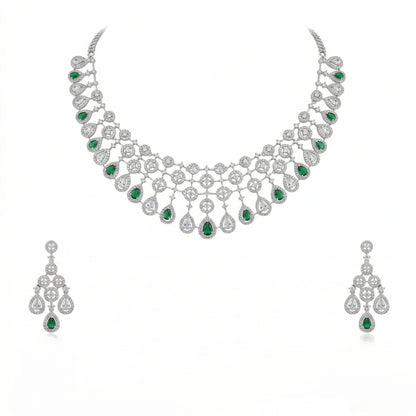 Celestial Lattice Grand Necklace Set