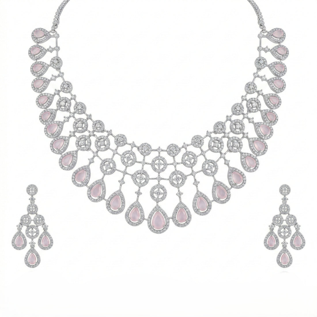Celestial Lattice Grand Necklace Set
