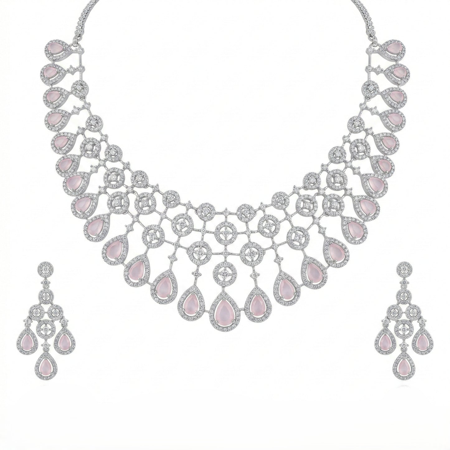 Celestial Lattice Grand Necklace Set