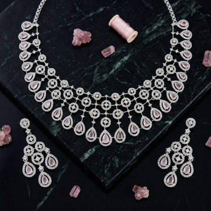 Celestial Lattice Grand Necklace Set