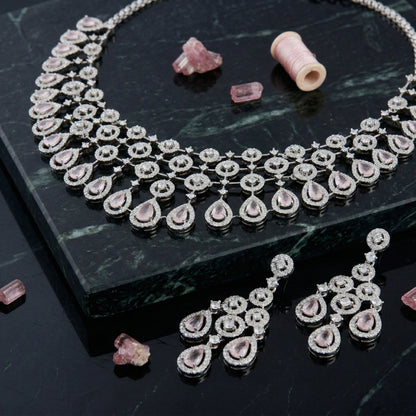 Celestial Lattice Grand Necklace Set