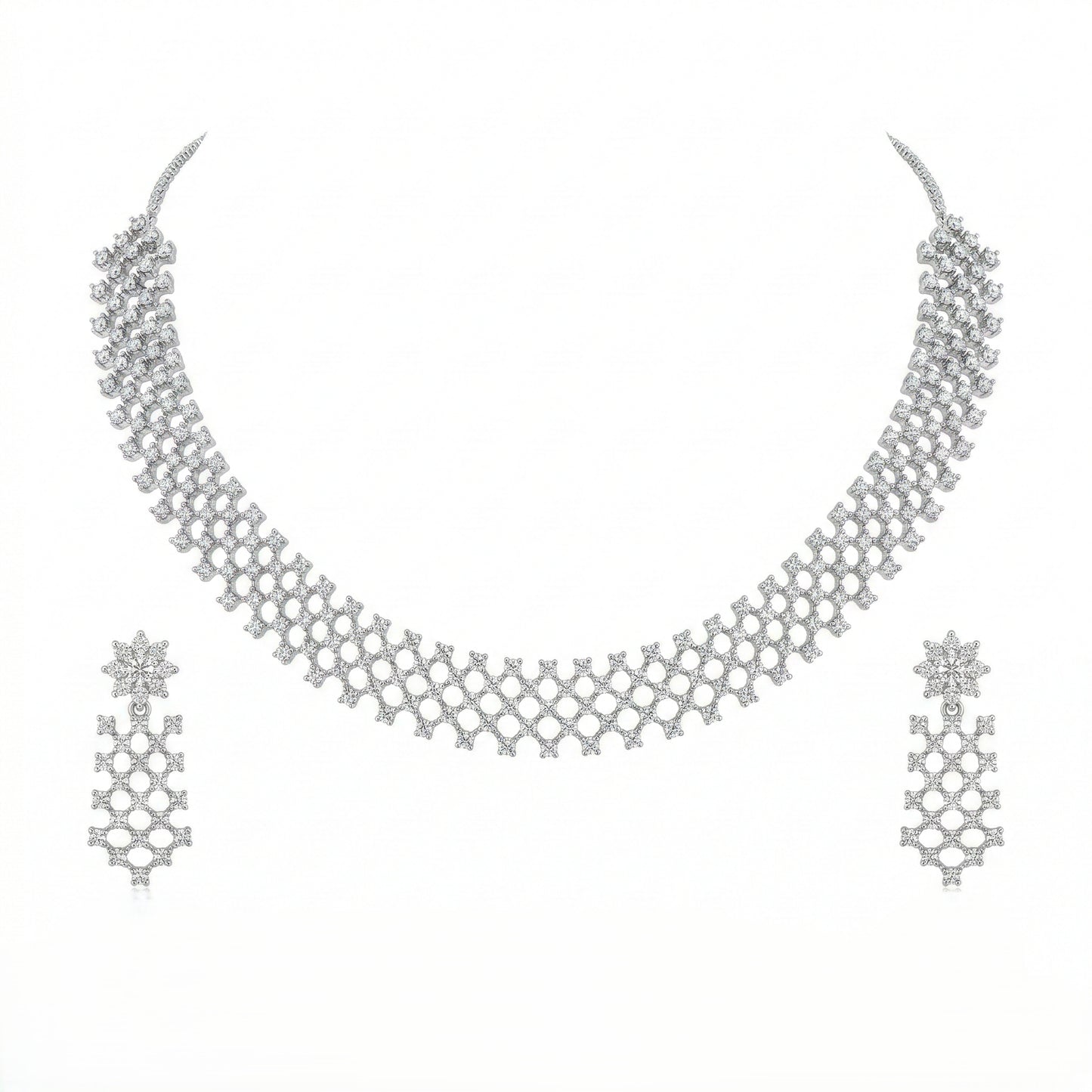 Arctic Lattice Royale Necklace Set