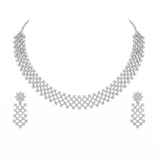 Arctic Lattice Royale Necklace Set