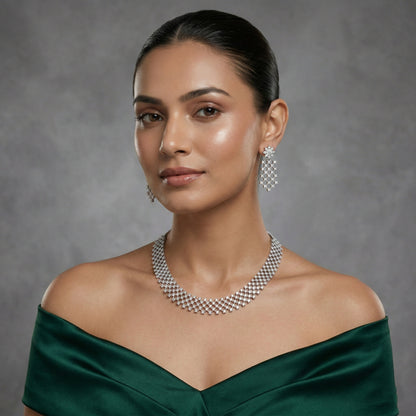 Arctic Lattice Royale Necklace Set