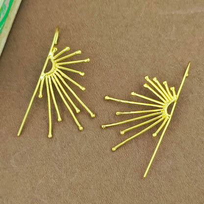 Surya Spire – Radiant Fan Needle Earcuffs