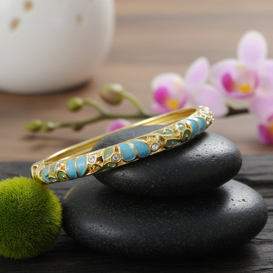 SwarnaArc Luxe Enamel Bangle (Size 2.2-2.6)