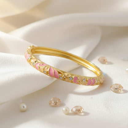 SwarnaArc Luxe Enamel Bangle (Size 2.2-2.6)