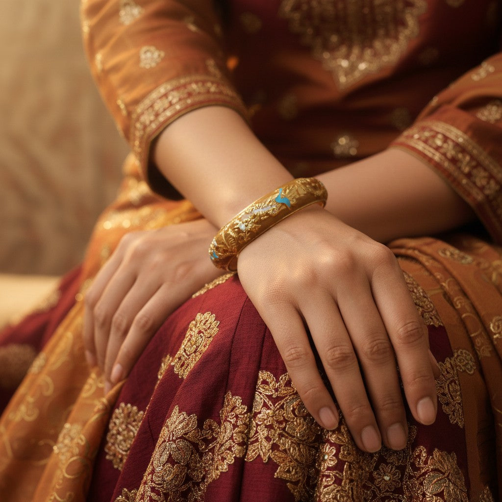 Rangmukti Enamel Bangle (Size 2.4-2.8)