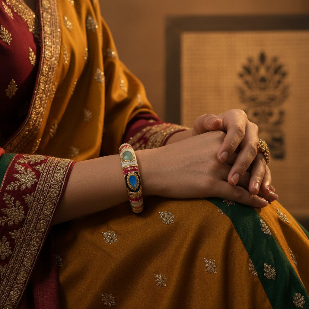 Kalakriti Enamel Glow Bangle (Size 2.4- 2.8)